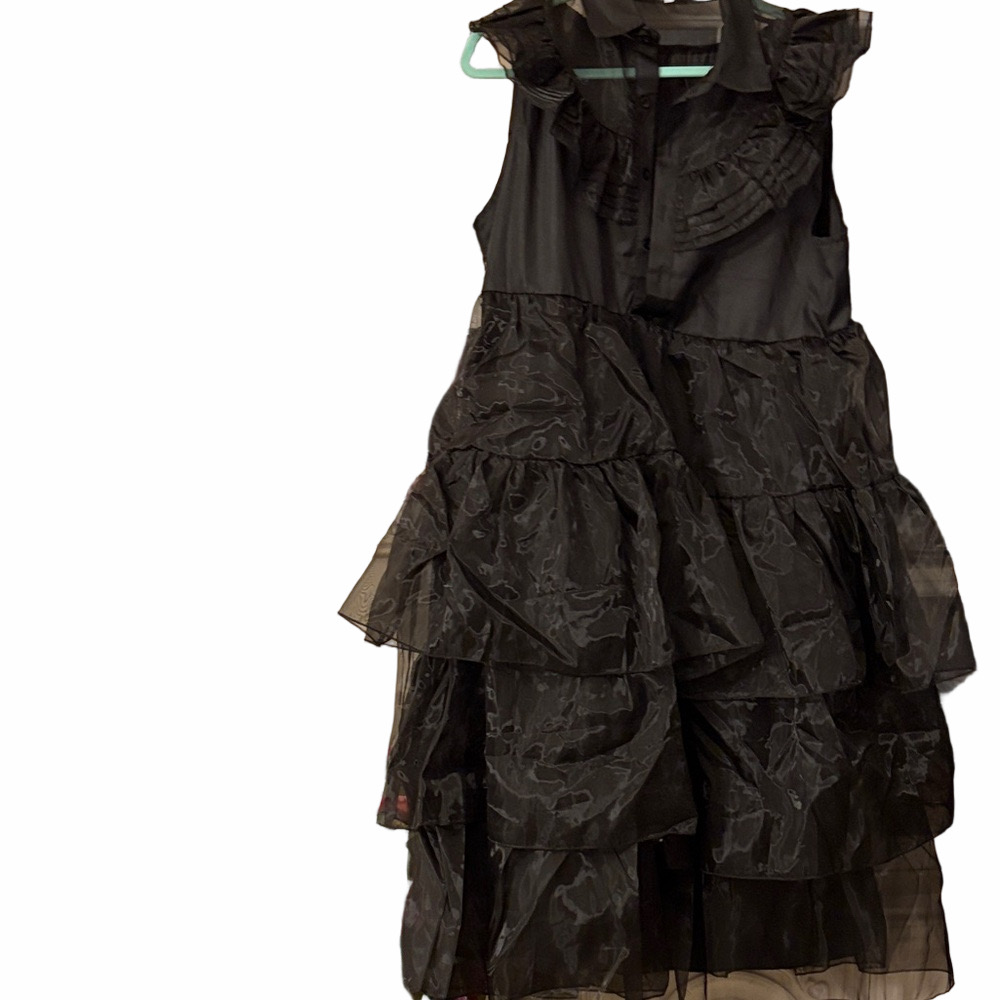 Costume Halloween: Wednesday dress and accessories New! Dress- XXL NNT